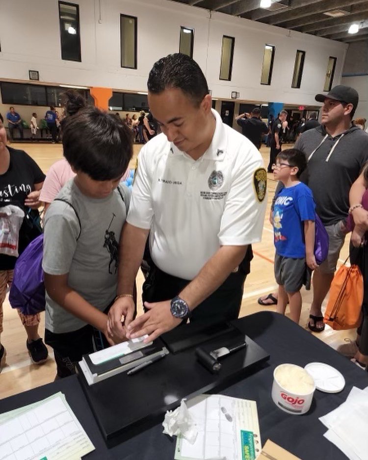 Last night, #MDCR participated in National Night Out, an event meant to bring Law Enforcement out to the community to bridge the gap and strengthen bonds. Take a look at some of our staff putting on a Fingerprinting for Kids Safety station at multiple areas in #OurCounty.