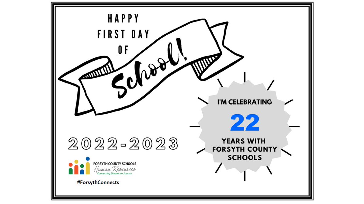 Proud to be celebrating 22 years with Forsyth County Schools!  #ForsythConnects <a href="/ForsythCHS/">Forsyth Central HS</a> <a href="/SouthForsythHS/">SouthForsythHS</a> <a href="/LambertHS/">Lambert High School</a> @WFHS_HS <a href="/DenmarkHS/">Denmark High School</a> <a href="/FCSchoolsGA/">Forsyth County Schools</a>