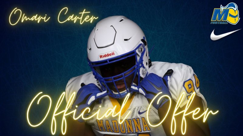 8liveess's tweet photo. Blessed to receive my second offer from Madonna University‼️@MUCrusadersFB @CoachSweany @AllenTrieu @GSDathletics @CoachJGendron https://t.co/s0fKZoWycW