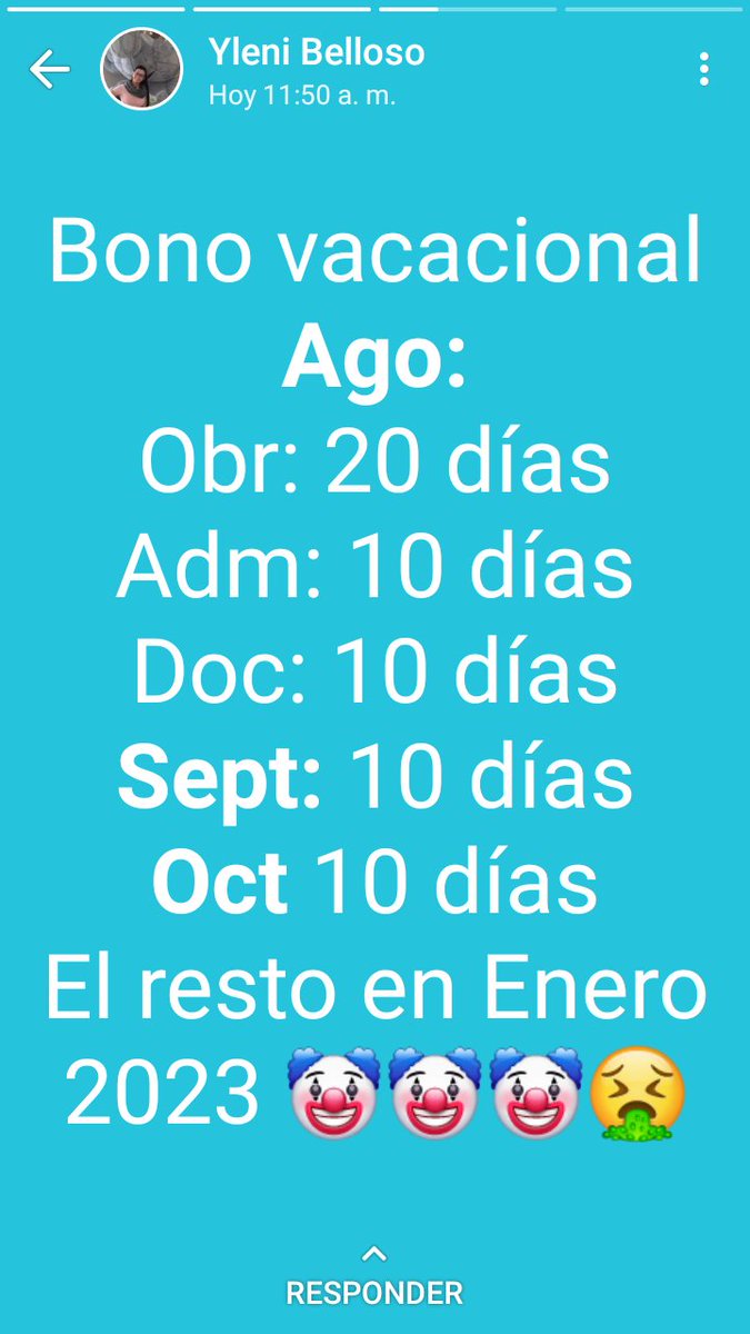 mingyarb's tweet photo. #BonoVacacionalYRecreacionalYa https://t.co/9Mw3IeeIZB