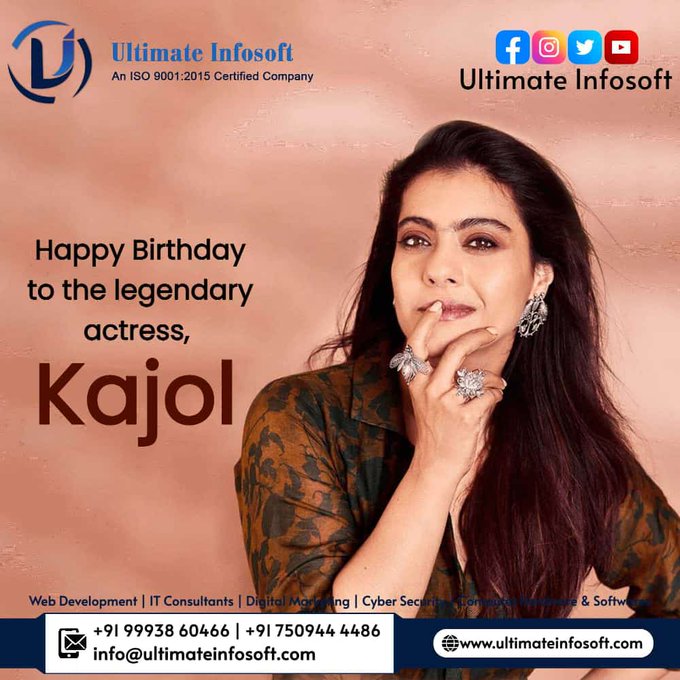 Happy Birthday to the legendary actress, Kajol
 