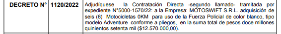 Nahuelall's tweet photo. El @MunicipioMoron compro de manera directa por un valor total de $12.570.000 6 motos 0km tipo Adventure... busque en MercadoLibre y una moto digna del mismo tipo vale un poco menos, aun subiéndole si quieren por gastos administrativos, patente, etc... a 550k x 6=$3.300.000🙄 https://t.co/uGCAXv4SPC