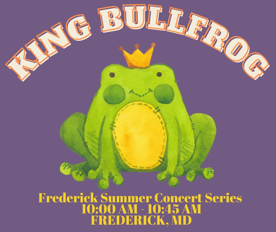 Hey friends! We are performing at the Frederick Summer Concert Series tomorrow morning! Our set time is 10:00 AM - 10:45 AM. We hope to see ya'll there!