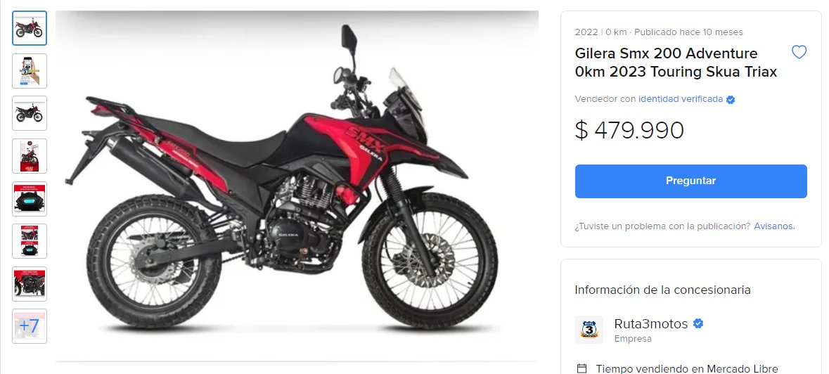 Nahuelall's tweet photo. El @MunicipioMoron compro de manera directa por un valor total de $12.570.000 6 motos 0km tipo Adventure... busque en MercadoLibre y una moto digna del mismo tipo vale un poco menos, aun subiéndole si quieren por gastos administrativos, patente, etc... a 550k x 6=$3.300.000🙄 https://t.co/uGCAXv4SPC