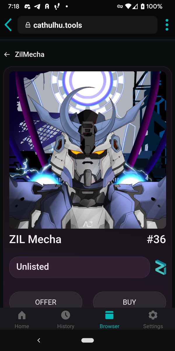 DrDeadlyCrypto's tweet photo. I'm a fan of my @zilmecha #NFTs went scrolling through the collection on @cathulhu_tools and it honestly looks like many missed out by not participating in this @OkipadOfficial sale. Can't wait to see what the avatar skin for #Metapolis looks like! #Comics #Anime #Zilliqa #NFTs https://t.co/TUPebVK0y8