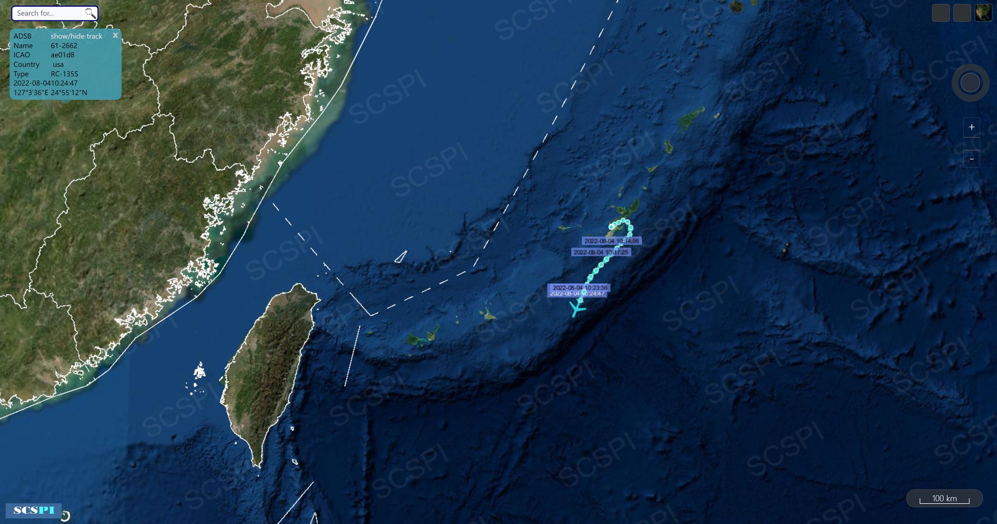 SCS Probing Initiative on Twitter "USAF RC135S departed for observing