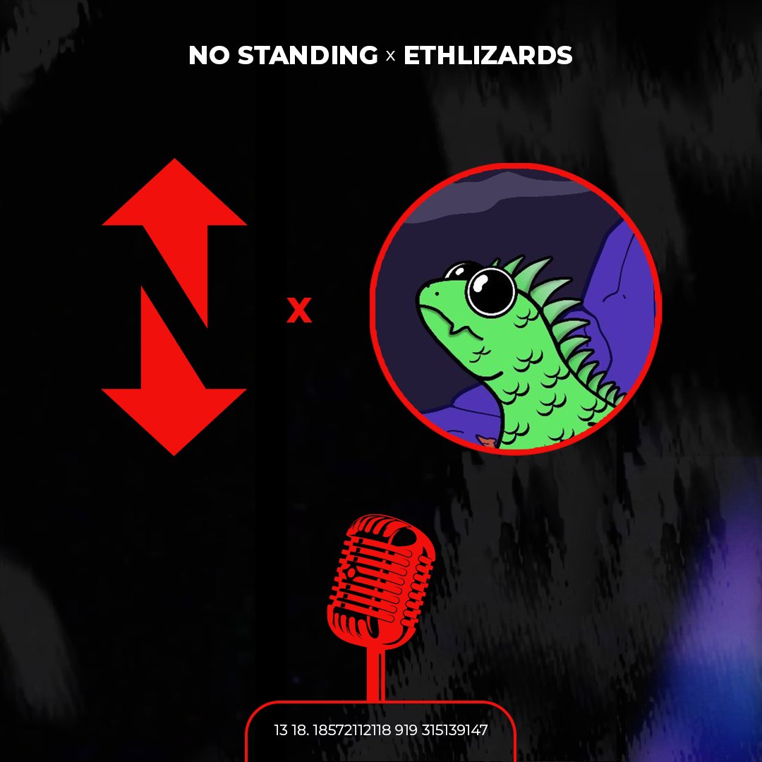 🔔 Set your reminders #LizFam - <a href="/NoStanding_/">No Standing ♦️</a> #Web3 Co-Founders, <a href="/5OH4N/">Sohan | No Standing</a> and <a href="/itscleaves/">cleaves</a> are hosting an AMA with <a href="/ethlizards/">Ethlizards</a> at 3pm AEST today 🦎

We're diving deep into what's going on from a marketing front. You don't want to miss this 👀
x.com/i/spaces/1OwGW…