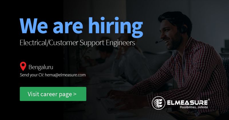 ElMeasureIndia's tweet photo. #urgentrequirement
We are looking for an experienced Customer Support Engineer
Work Location: BANGALORE
Experience: 2 to 3 years
๐Send mail to hema@elmeasure.com
#job #Hiring #customersupport #electricalengineering #elmeasure #Bangalore #Engineering #engineers https://t.co/uPysWb61bx