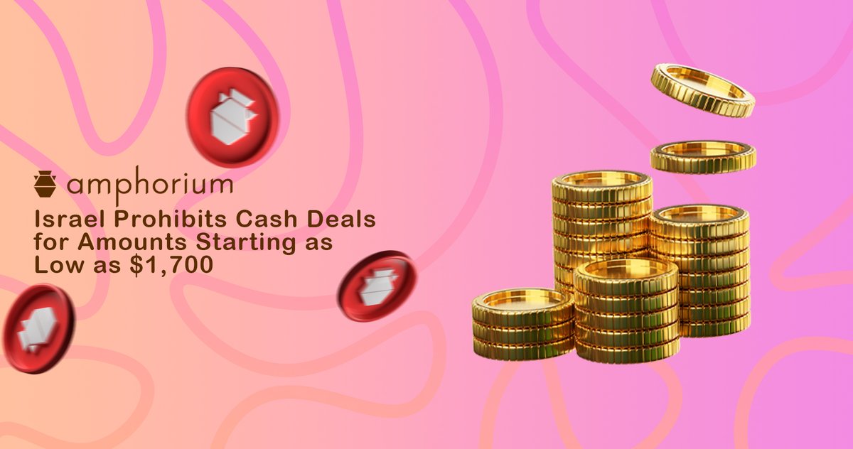 Authorities in #Israel go after cash purchases and introduce lower limits.
Under the new legislation, companies will be required to use #non-cash methods for #transactions exceeding 6,000 shekels ($1,700), a notable decrease from the previous ceiling of 11,000 ($3,200).
