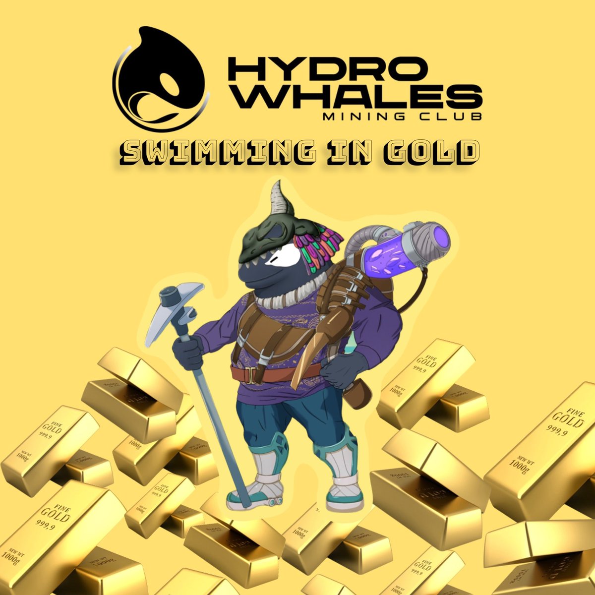A project coming to the <a href="/HydroWhalesClub/">Hydro Whales DAO</a> Launchpad - Project 79!!!! It is time for the #HWMC to start swimming in real gold! #GOLD #NFTs #Bitcoin #ETH