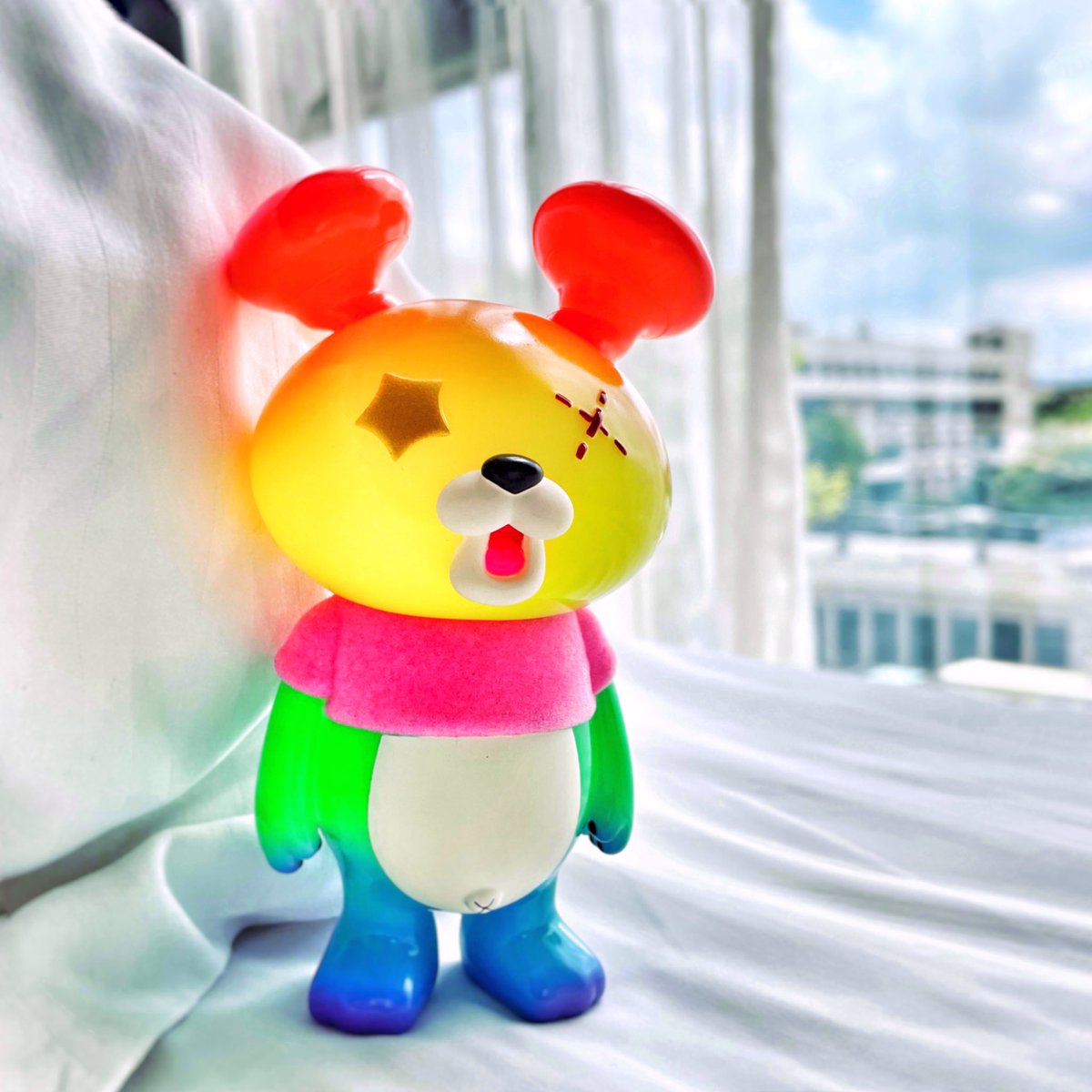 wilson1980's tweet photo. 🐻🌈✨
#sofubi #sofvi #sofubitoys #designertoys #arttoy #toy #instinctoy_hiroto_ohkubo #cute #softvinyl #softvinyltoy #designervinyl #softvinyl #bear #ソフビ #boooma #blindbox #大久保博人 #可愛い #INSTINCTOYSHOCK #MYINSTINCTOYCOLLECTION #INSTINCTOY #rainbowbear #rainbow https://t.co/0v4s6ArNiK