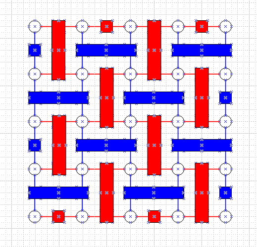 qodesign's tweet photo. @letonyo @CVuillot @QuantumGizmos This does seem to fix it and the diagram does look like the rotated surface code. Also the number of stabilizers (12+12) is what's expected for a [[n=25,k=1]] code. https://t.co/SoRJNFfqwJ