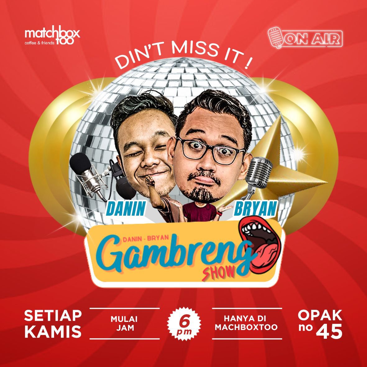 MatchboxToo's tweet image. Kangen gak sama vibes nya macthboxtoo? Ini ada obatnya 😁 #duogambreng