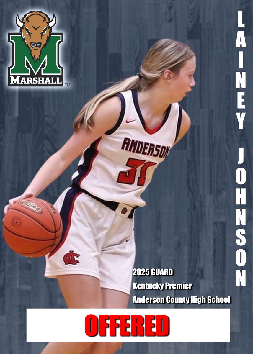 After a great conversation with <a href="/CoachTonyKemper/">Tony Kemper</a>  and @RUDYEVANS23 , I am excited to receive an offer from Marshall University. <a href="/HerdWBB/">Marshall Women's Basketball</a> 
<a href="/KentuckyPremier/">Kentucky Premier EYBL</a>  <a href="/coach_head44/">Calvin Head</a> <a href="/ACCoachBird/">Clay Birdwhistell</a> <a href="/AC_ladybearcats/">Lady Bearcats 🏀</a>