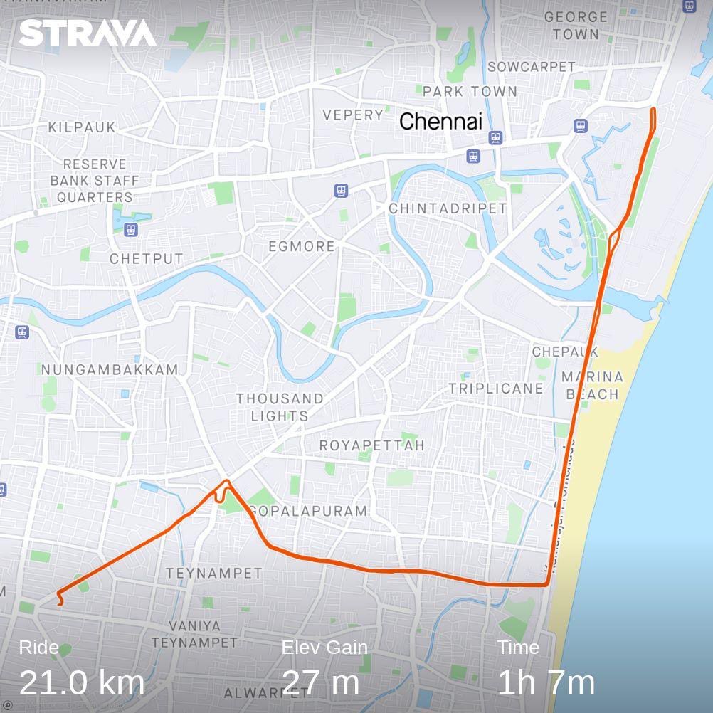 actor_annamalai's tweet photo. Today’s Morn Ride 🚴♂️👍💪 #Annamalai #EnCyclePedia #marinabeach #NammaChennai #Chennai #NepiyarBridge #ChennaiChessOlympiad2022 #ChessOlympiad #Cycling #cyclinglife #CyclingShots #SelfClicks #IMeMyself https://t.co/IoeIy69ni5