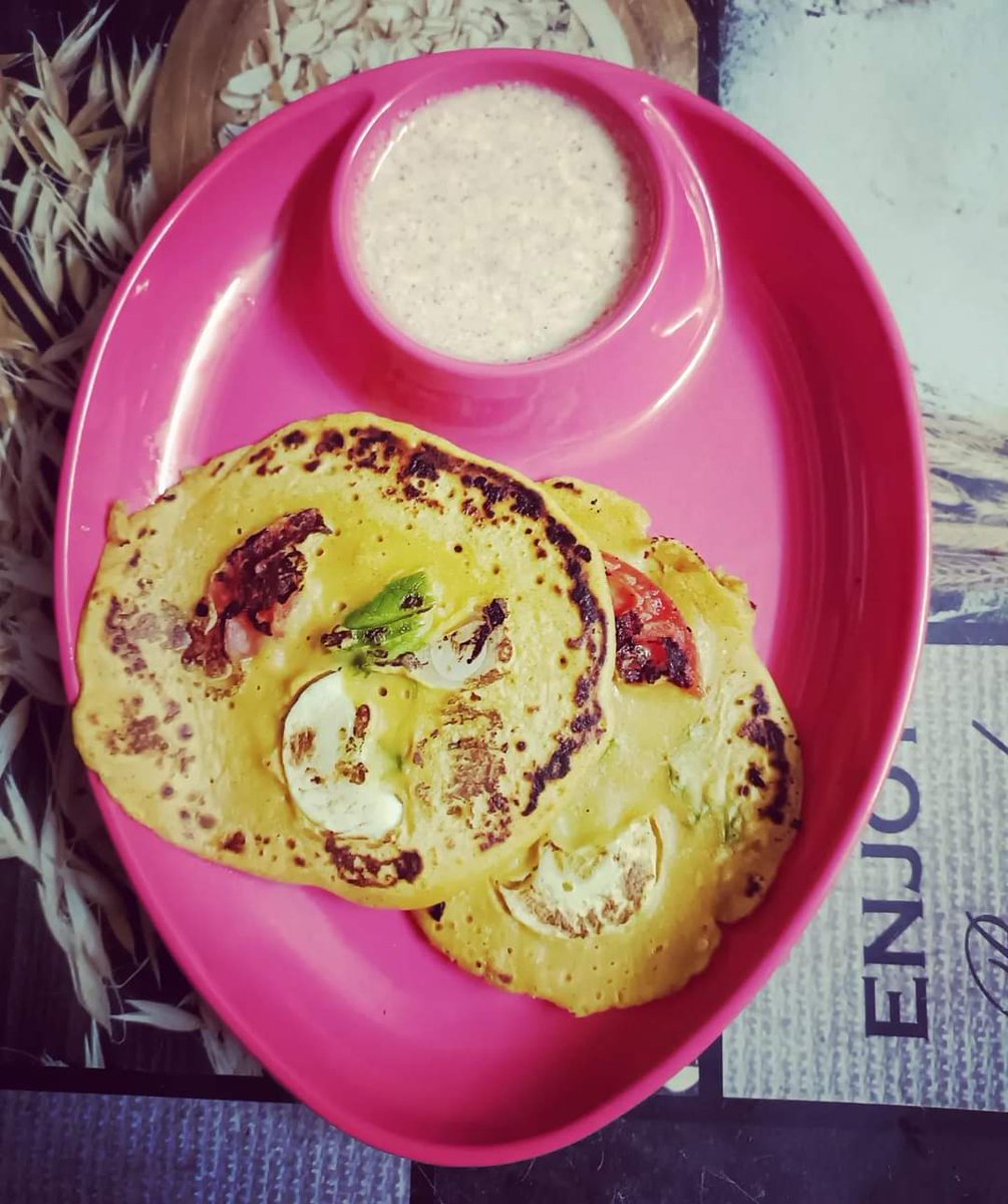 Soya-Oats pancakes by #ChefSuyog 

#proteins #Fiber #oatsrecipe #soya #proteinrichfoods