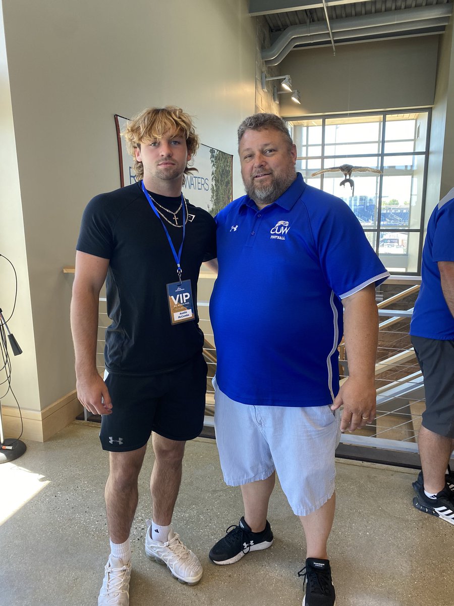 Thank you <a href="/coachcwhite/">Curran White</a> for inviting me. Had a awesome time checking out your facility and meeting all the great coaches!
<a href="/PNTigerFootball/">Plainfield North Tiger Football</a> 
<a href="/CoachBigPete/">Peter "Coach Big Pete" Leinweber</a> 
<a href="/Coach_Imbo/">Coach Imbordino</a>