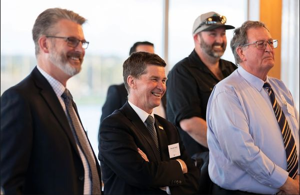 canadadownunder's tweet photo. High Commissioner Mark Glauser was pleased celebrate the new partnership between 🇦🇺 Hi-Quality Concrete and 🇨🇦 @CarbonCure whose technology takes recycled carbon and injects it into fresh concrete to reduce its carbon footprint without compromising performance. https://t.co/L104iRGRx5