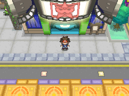 PLDHnet's tweet photo. I'm fairly certain this NPC is Paldea's Poké Maniac, what with him being covered in Pokémon and even giving himself green horns with his hair. But did you notice that his t-shirt has the Pokéstar Studios logo on it? https://t.co/6pht4HrNaF