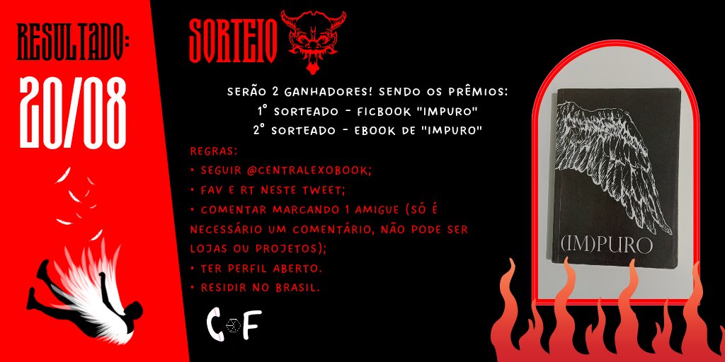centralexobook's tweet photo. 🪶 SORTEIO 🪶

Em parceria com @Gulls_on_Fire, chegou a hora do sorteio de 1 ficbook (Im)puro. O melhor de tudo é que serão DUAS PESSOAS a serem premiadas. O segundo lugar leva um e-book.

Então reze para a sua entidade, peça sorte e participe!

Regras no banner. https://t.co/ShIm2nIPqP