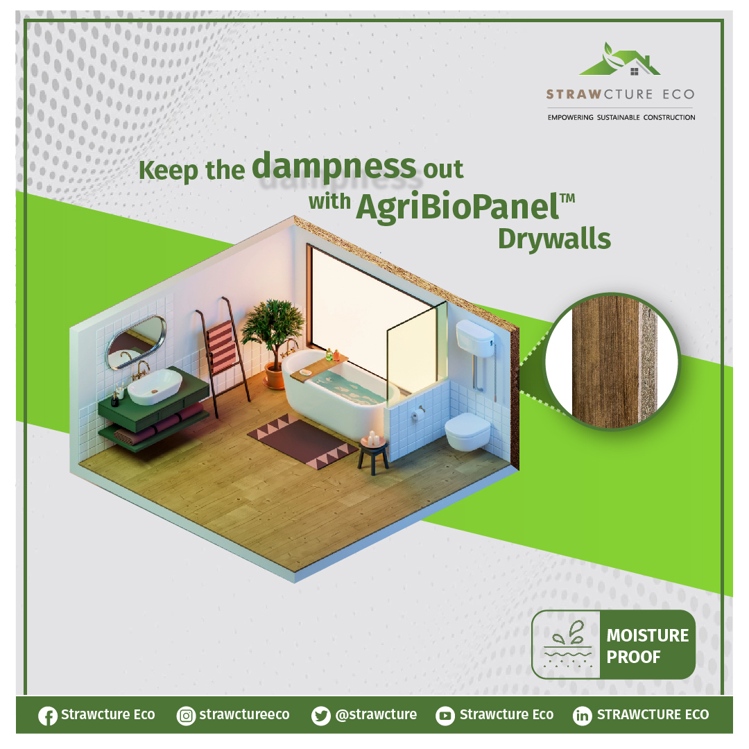 strawcture's tweet photo. #WhyStrawcture
Dampness causes mustiness that breeds poor health & bad odour.
Switch to #Agribiopanels™ and keep the moisture away
#sustainability #sustainable #ecofriendly #architecture #interiordesign #homedecor #interiors #interiordesigner #Ceiling #drywall #agribiopanel https://t.co/eRG42NyNA1