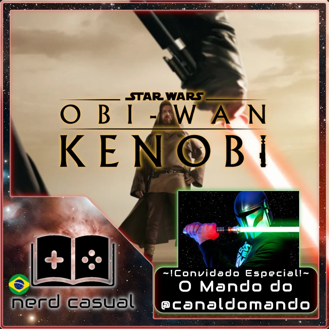 NerdCasualMedia's tweet photo. Olá #NaçãoNerd!
Amiguinhos e amiguinhas, #Jedi e Younglings, hoje o assunto é #obiwankenobi da #disneyplus.
Tivemos a honra e privilégio de receber @omandaloriano  que deixou o assunto muito mais interessante 😁

Escutem no link 🔽
https://t.co/KfeClpQa2k
#starwars #darthvader https://t.co/I8Rn9l3CuU