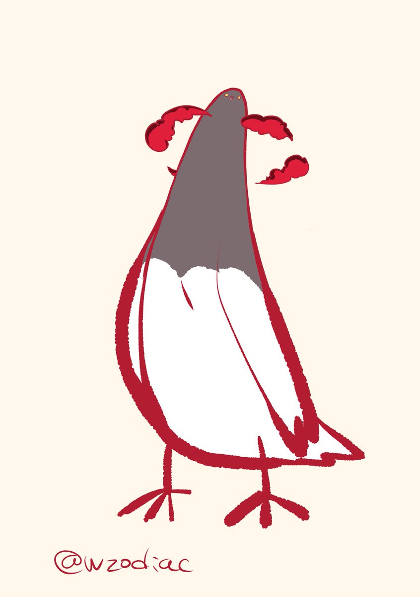 「長いハトときいて 」|るかのイラスト