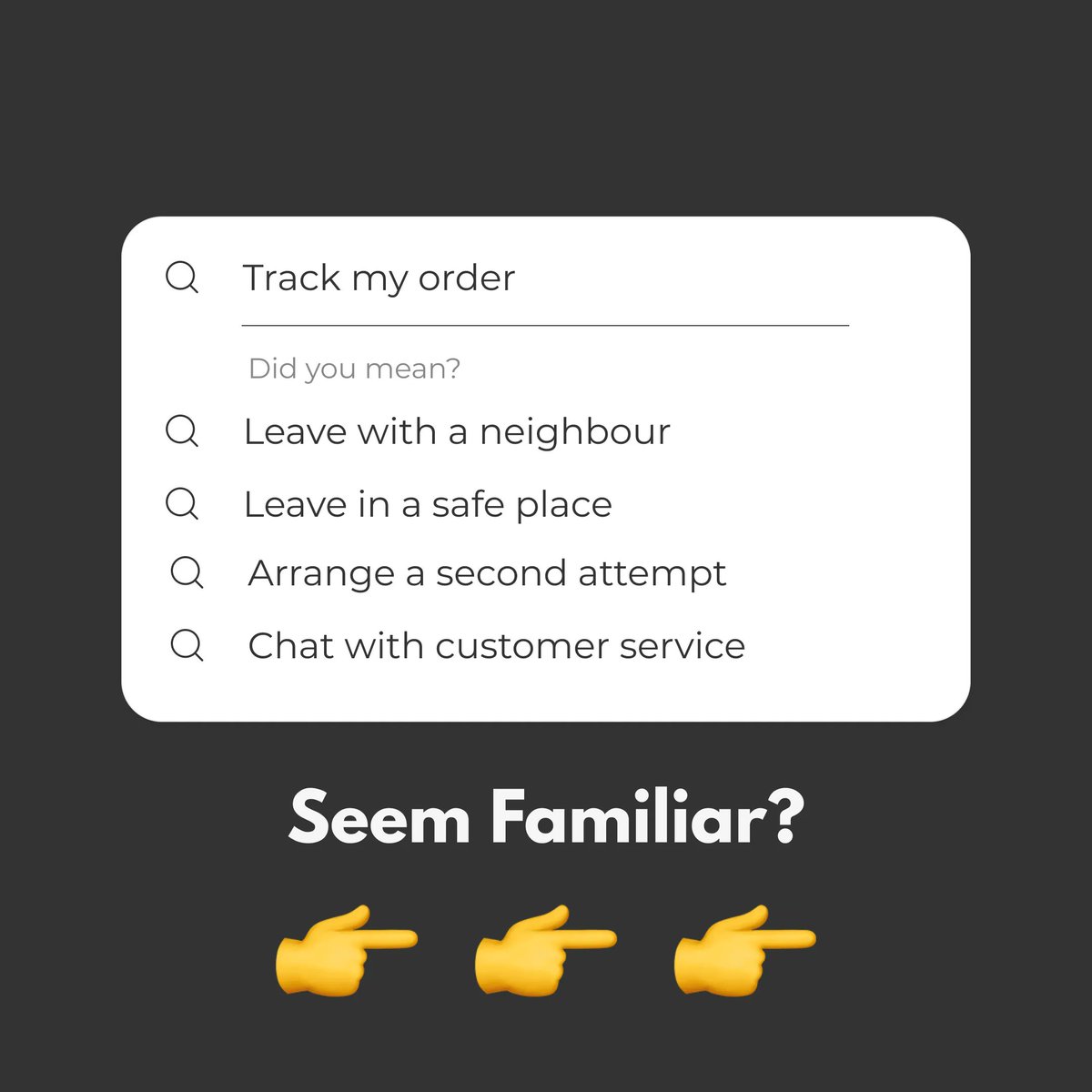 CarryrHQ's tweet photo. We've all had that moment of anxiety after getting that unhelpful "tracking" update in the inbox 😩

#deliveryrage https://t.co/TOuuIY3RWl