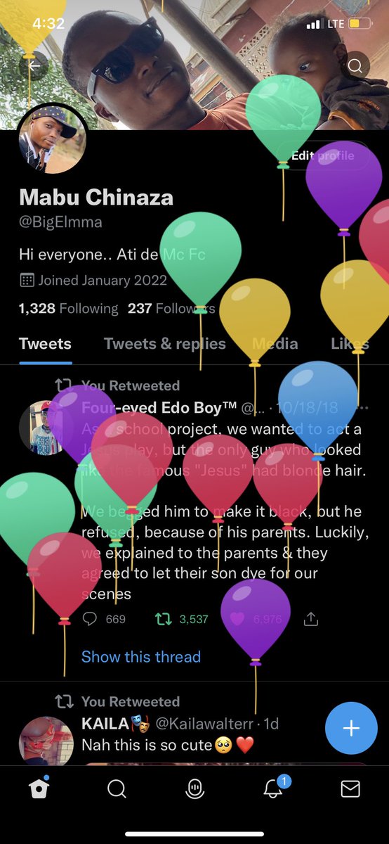BigElmma's tweet photo. Happiest birthday to me
Face of celebrity…thank you Twitter for giving me my first balloons 🎈 I’m +1 https://t.co/QlVOS4R2eH