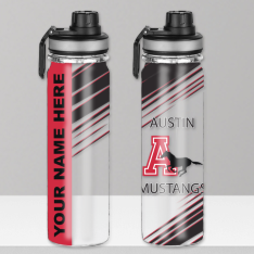 Attention Mustangs! Want to show that Austin school spirit this year? Check out our new custom water bottles, and add your child's name! Order them using the link below by August 31st, and they will be delivered to school in September. 
bigkahunaprime.net/austinelementa…