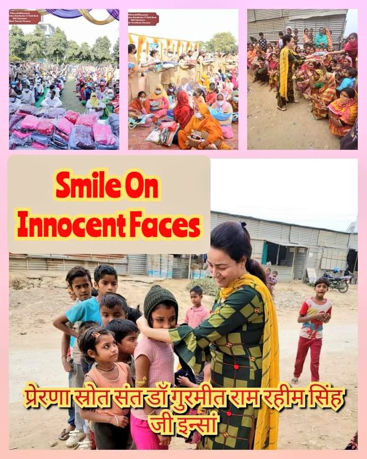 Nancy88072550's tweet photo. Dera Sacha Sauda followers celebrate #AuspiciousAugust by doing 142 wellfare works taught by Saint Gurmeet Ram Rahim Singh Ji . #CareForInnocent orphan children is one of these welfare works that brings smile on innocent faces and helping to make them secure from many  abuses . https://t.co/D920Y0ybLp