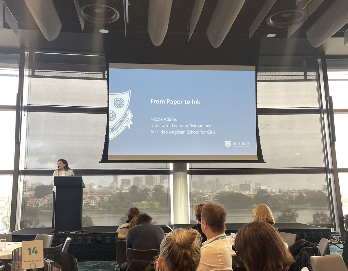 Well done Nicole Adams, a wonderful presentation on the IT transformation and exciting future St Hilda’s offers.  #WAES2022