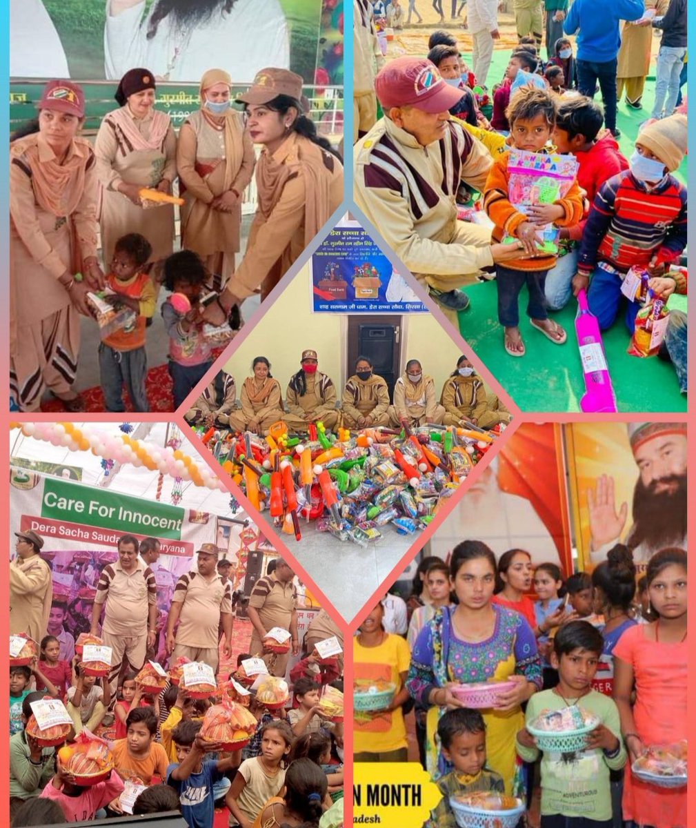 iam_Divya7's tweet photo. The volunteers of Dera Sacha Sauda celebrate every occasion by doing noble deeds with the inspiration of Saint Gurmeet Ram Rahim Ji. Like this they  also celebrating this #AuspiciousAugust by giving love and care to orphan children.
#CareForInnocent https://t.co/9lCTynBf39