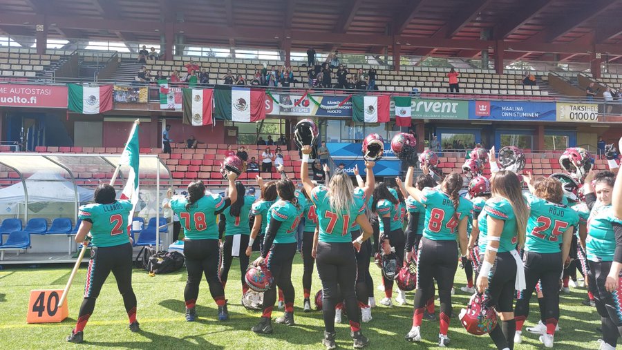 NFGMX's tweet image. Desde #NFGMx externamos nuestro repudio a las amenazas y acciones realizadas en perjuicio del #FootballAmericanoFemenil y la #SeleccionNacional, que dañó la posibilidad de obtener medalla #IFAF
La conducta deleznable de #CesarBarrera al frente de la #FMFA debe tener consecuencias