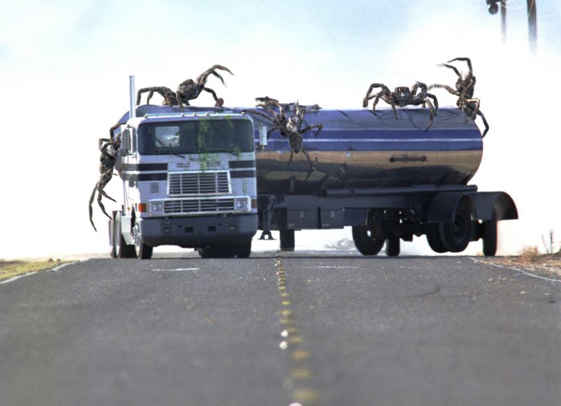 MistrelofHorror's tweet photo. Nobody seems to want to talk about the real reason gas prices have sky rocketed...giant spiders! It's like the whole world is afraid to have the 'arachnid' discussion! #Spiders #eightlegged #arachnids #gasoline #horror #tankertruck #gas #fuel https://t.co/YUDFUQyXqq