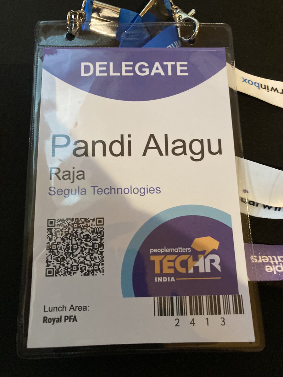 Pandiaraja4's tweet photo. @PeopleMatters2 #TechHRIn #TechHRSPirit https://t.co/nxAiFbJr7S