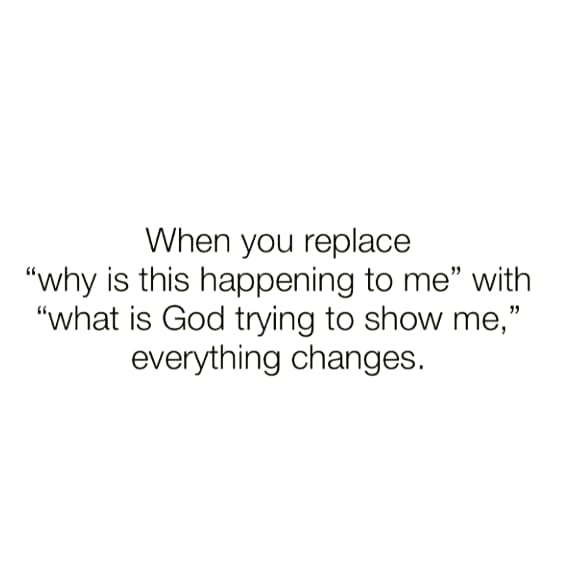 JesusIsNear2's tweet photo. I  REPEAT .  .  .

When you replace "why is this happening to me" with "what is God trying to show me," everything changes.

#WhyVSwhat #repeat #life #LifesStruggles #God #GodHasAPlanForYou #GodHasAReason #GodsPlan #GodisGood #Amen https://t.co/MnSqTDT3Kb