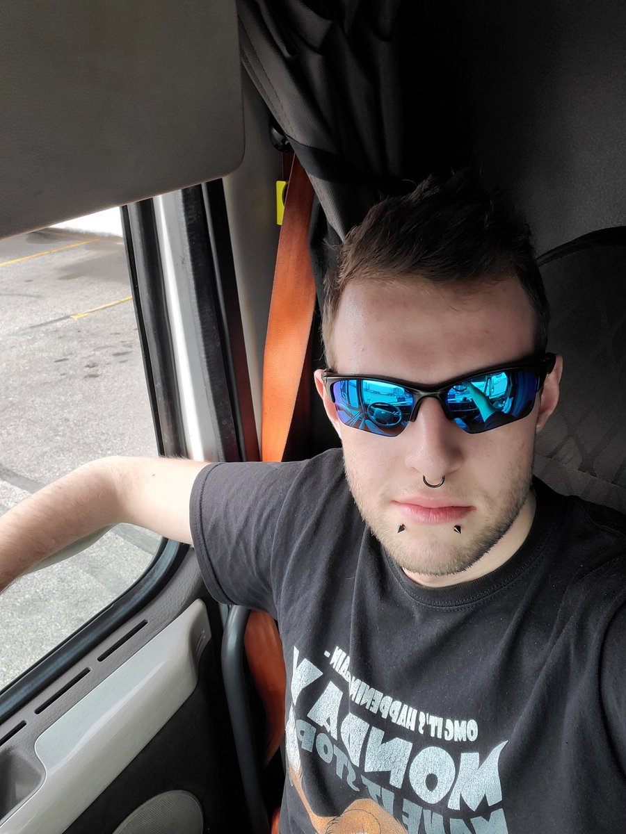 DirgeWuff's tweet photo. Heyo floofs! Name's Dirge, I'm a 24 year old truck driver and certified furry trash lord. I love vehicles of all type, travel, photography and music. 

18+ Only, SFW but suggestive content and adult language ahead! Also may be slow to respond to DMs.

Opinions are solely my own! https://t.co/KttauheU0W