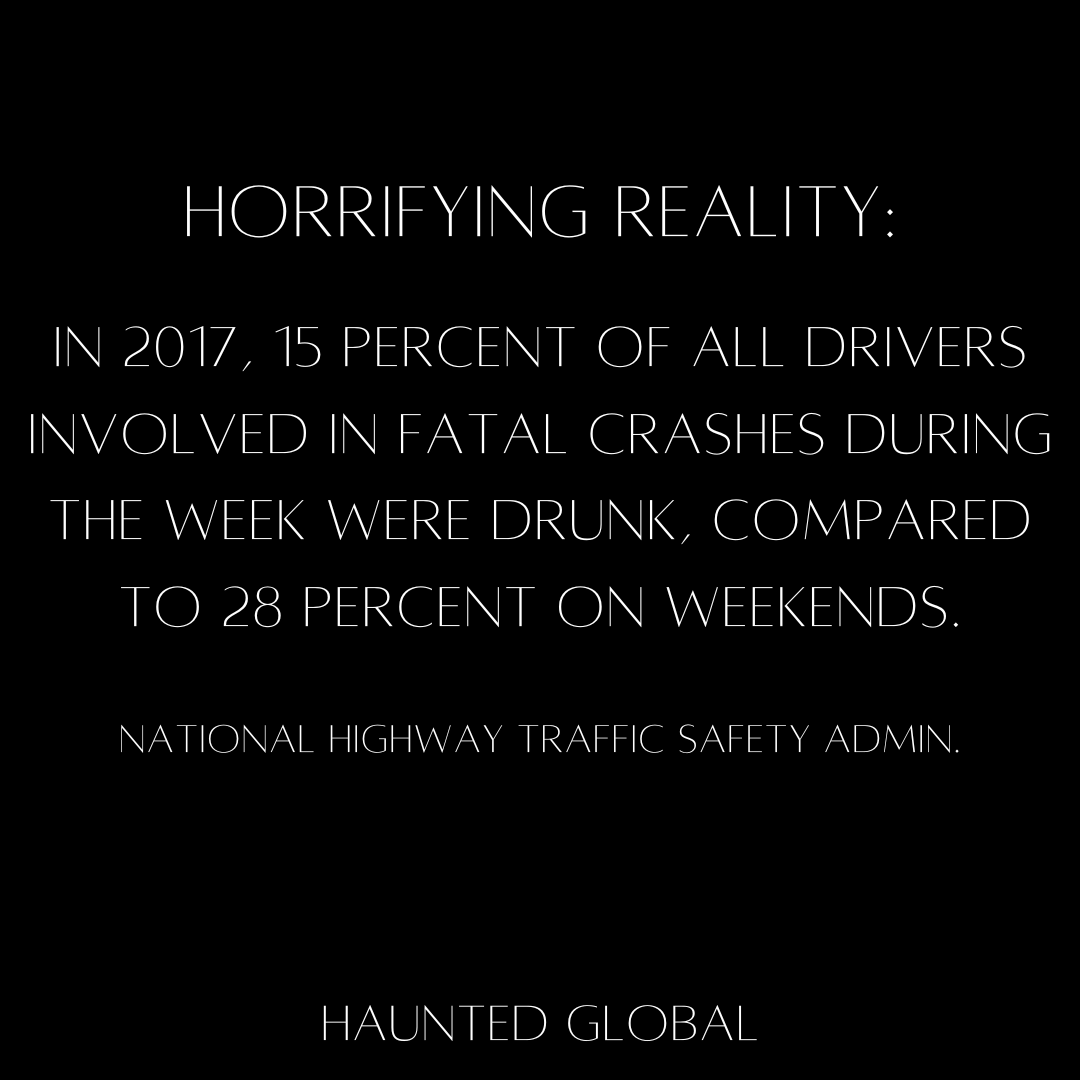 HauntedGlobal's tweet photo. The horrifying reality of drunk driving. 

Be safe this Labor Day weekend.

#DriveSober #HorrorCommunity #NFTCommunity https://t.co/v601QRn46T