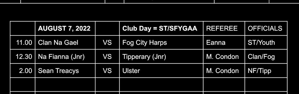 SanFranciscoGAA's tweet photo. Ladies and Mens Football Finals, along with Junior Hurling Final on Treasure Island this Sunday Aug 7th - See you there! https://t.co/sZwJWAh9Ub
