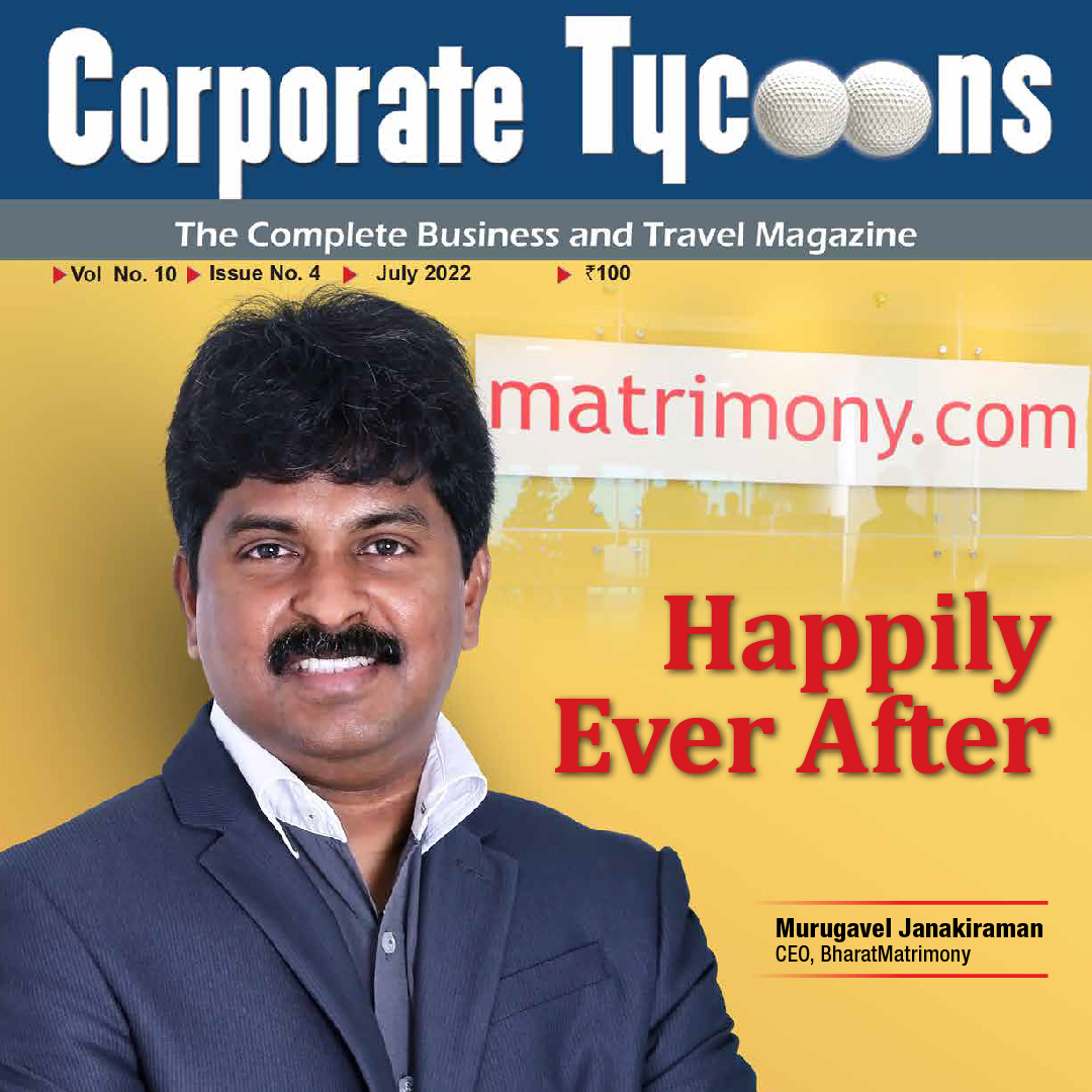 matrimony's tweet photo. BharatMatrimony – Happily Ever After: Corporate Tycoons magazine features our Founder and CEO, #MurugavelJanakiraman

Read full story here: https://t.co/977ObDr7iN https://t.co/xT6cdxa41d