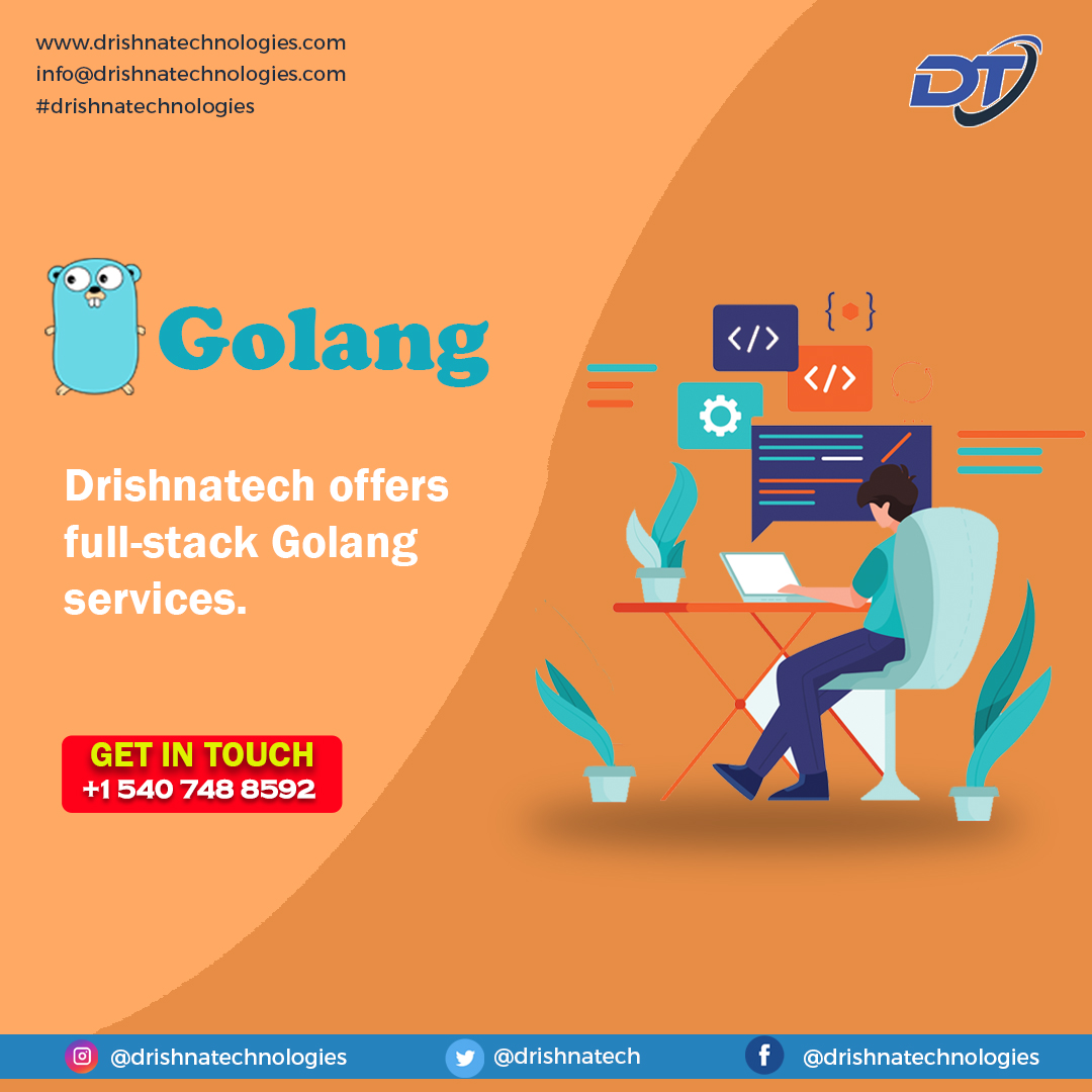 drishnatech's tweet image. We Provide Golang Services, Oracle SOA Suite, Java development, Support and services, AWS, Resource Outsourcing, Application Integration

Contact Us +1 540 748 8592

#ApplicationIntegration #ResourceOutsourcing #Javadevelopment #Golang #Supportandservices #OracleSOASuite #AWS