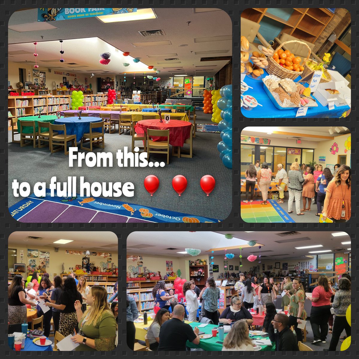 ClaudiaBolivian's tweet photo. I don't have words to express how blessed and proud I am of my Ginnings staff ♥️ and thankful to our PTA and parents for our delicious breakfast. 
We had a great day today and we know it will be an amazing year! Go Jaguars! @GinningsElem @GinningsPTA
#togetherasone https://t.co/UUv2X5QSFB