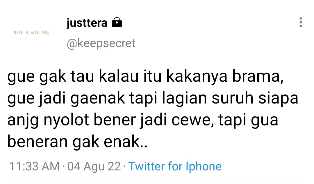 allynastory's tweet photo. 05. Tera salah sasaran. https://t.co/ZNacbFQYy1