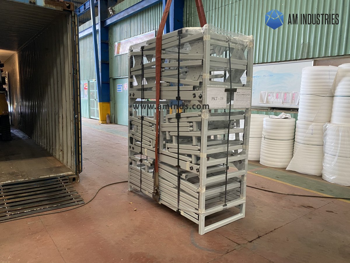 AMIndustriesVi1's tweet photo. As we enter a new month with a good news!
Steel cradle order has been completed and shipped by sea freight to Australia. This is a customized and repeat order which has special designs. Thank you for choosing us!
#steelcradles #steelframe #supportframe #steelcomponents https://t.co/J1U1XdkDHb