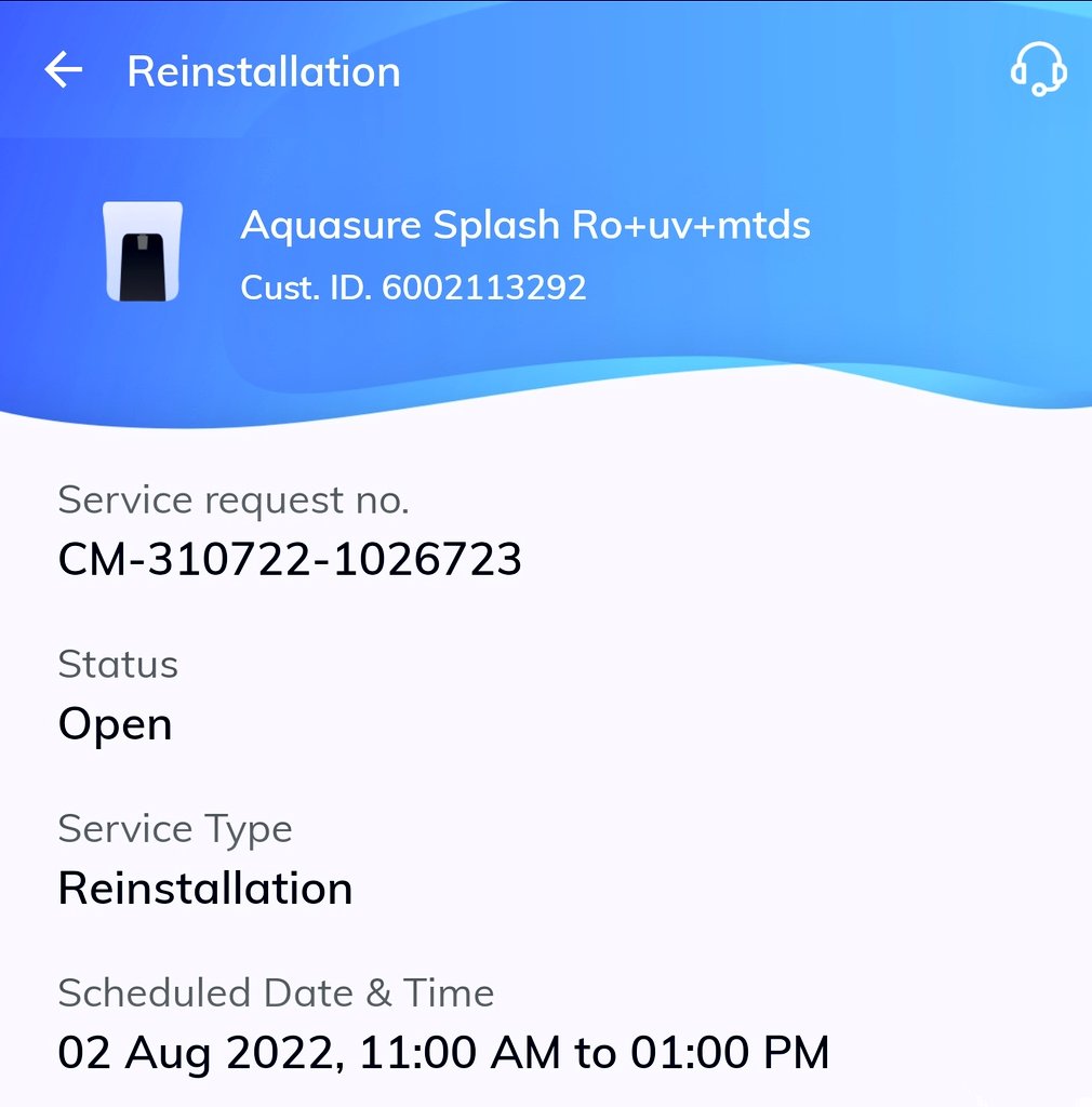 avik2005uitbu's tweet photo. @EurekaForbes the request was opened on 31st July 2022 and still technician is not assigned. This is really pathetic. Everyday your call center says within 24 hrs, it will be done. Not sure how many 24 hrs i have to wait. Such a deterioration in your service quality. https://t.co/xqEdJVtNBC
