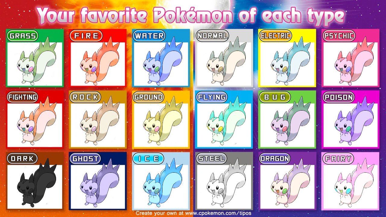 Alex on X: Fave Pokémon of each type before gen 9 starts https