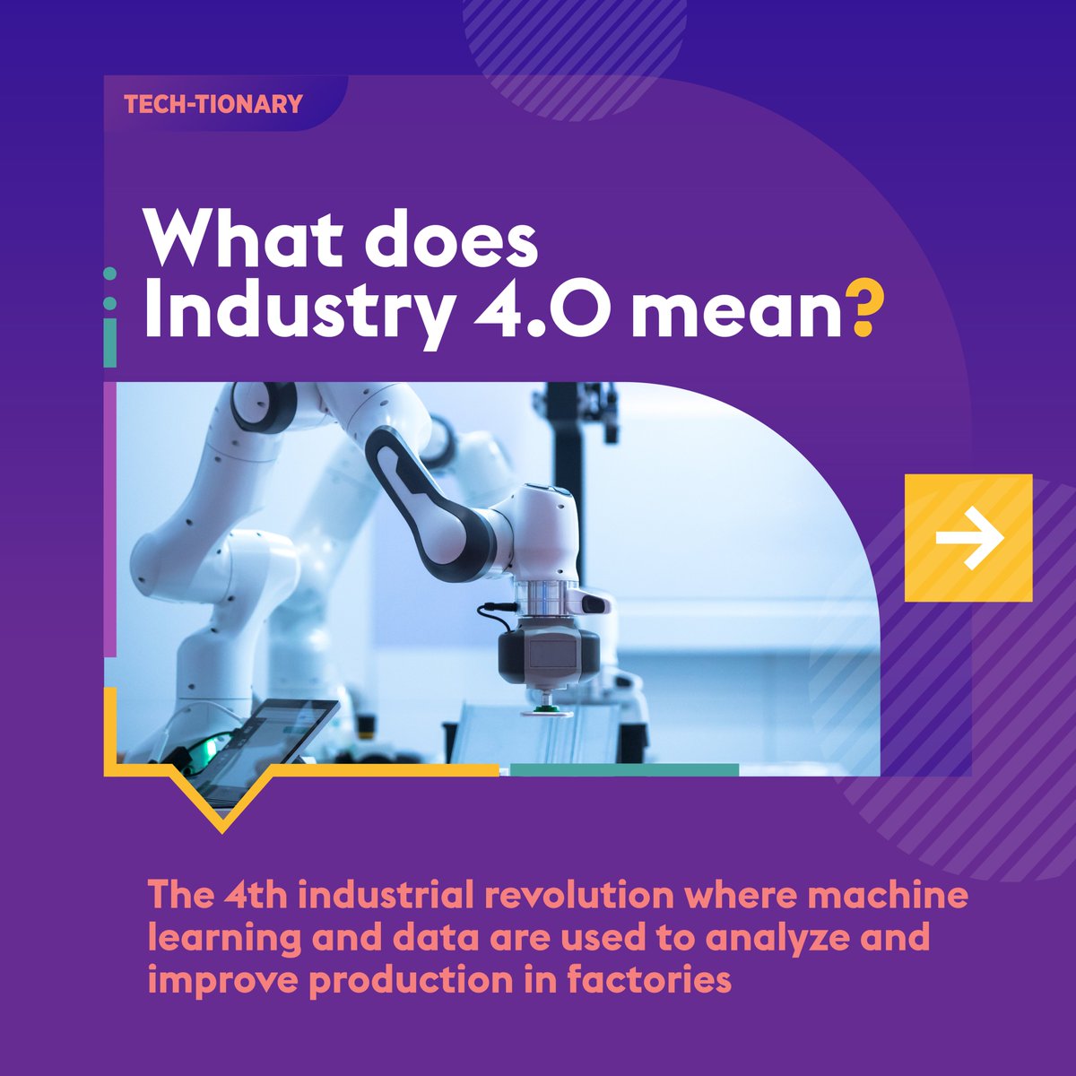 DIC_Community's tweet image. It&apos;s the era of Industry 4.0. If you&apos;re unsure of what that means, we&apos;ve got all the information you need with #Techtionary. Stay tuned for the next one!