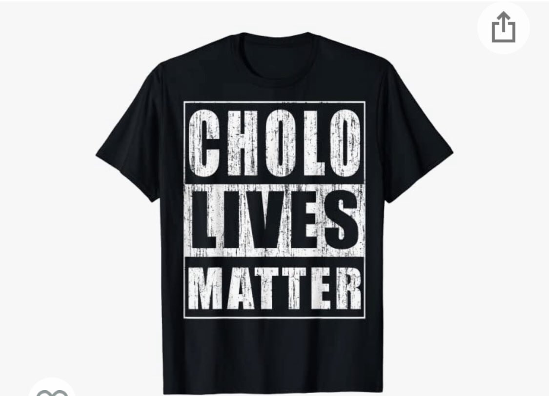 I am deeply offended at this shirt, it mocks foundational black Americans and police brutality #FBA #AmericanCholo