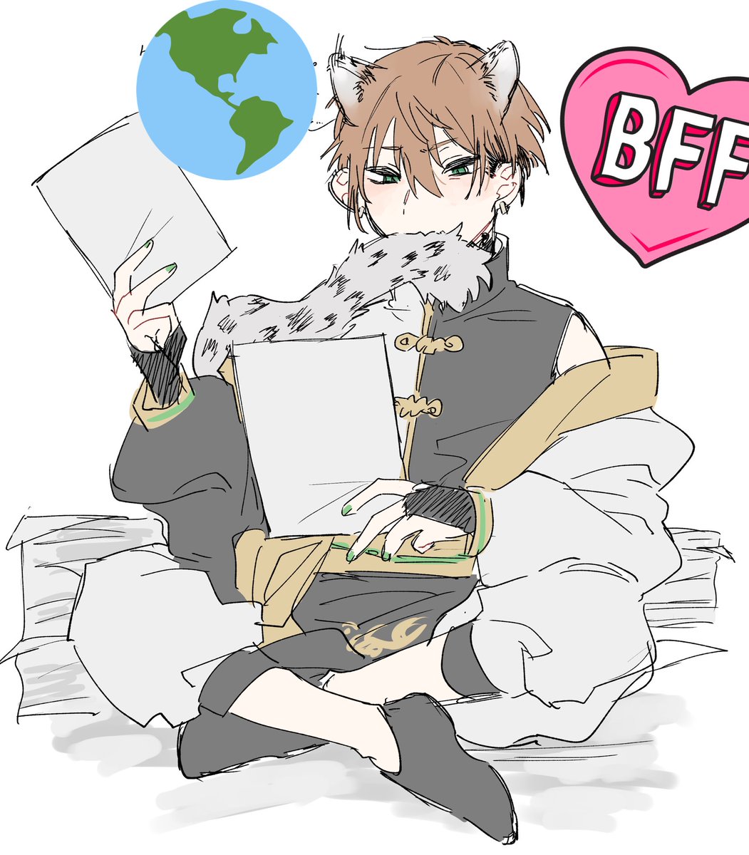 @inunosippohuwah やったー!!!!
このキャラでお願いします…!!!
(耳とかしっぽは生えてないのですが)
まだ落書きばかりでちゃんとした立ち絵が無く申し訳ないのですがトマさんの画風で見てみたくて…! 